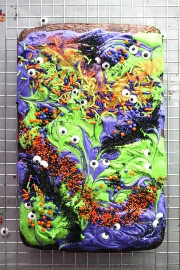 Monster Mash Halloween Brownies