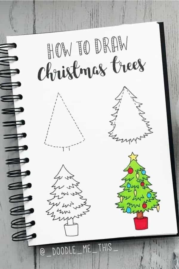 Christmas Tree Doodle Tutorial