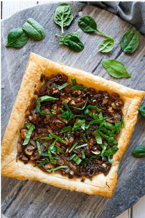 Mushroom and Onion Tart