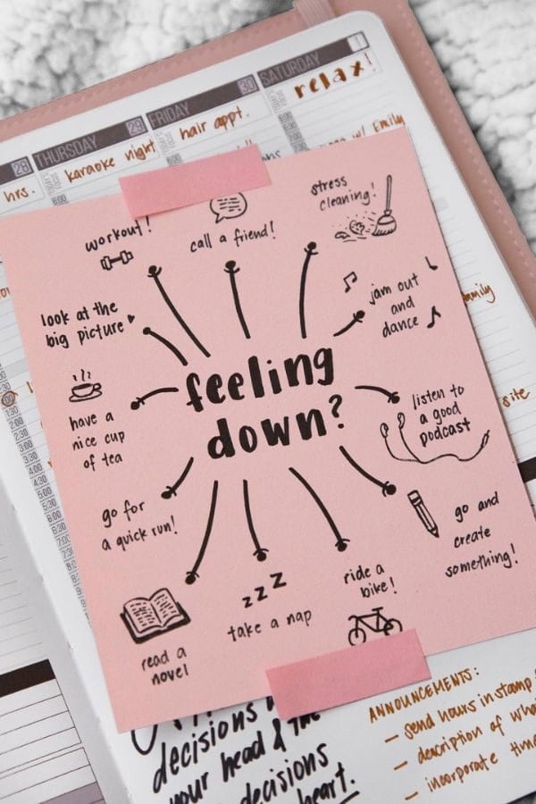 “FEELING DOWN” SELF-CARE PAGE