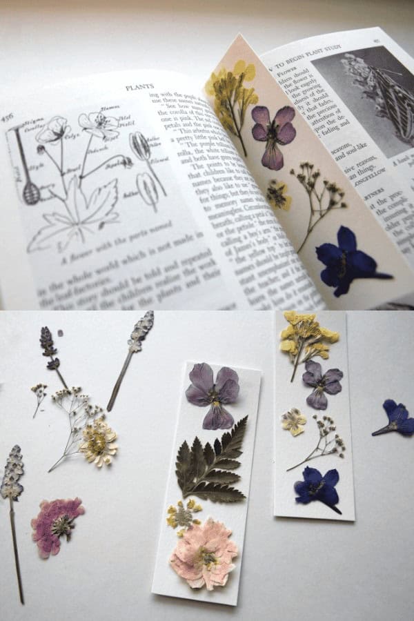 Pressed Flowers Bookmark