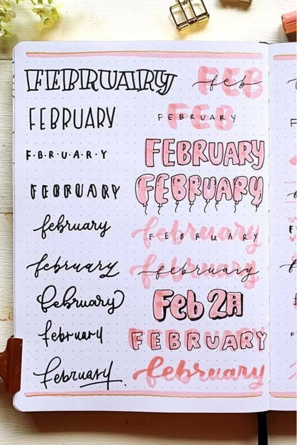 Pink February Header Ideas