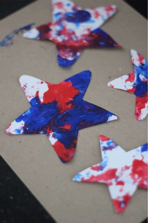 Mess Free Patriotic Star Painting