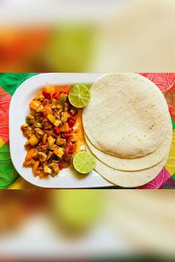 RAINBOW CHICKEN FAJITAS