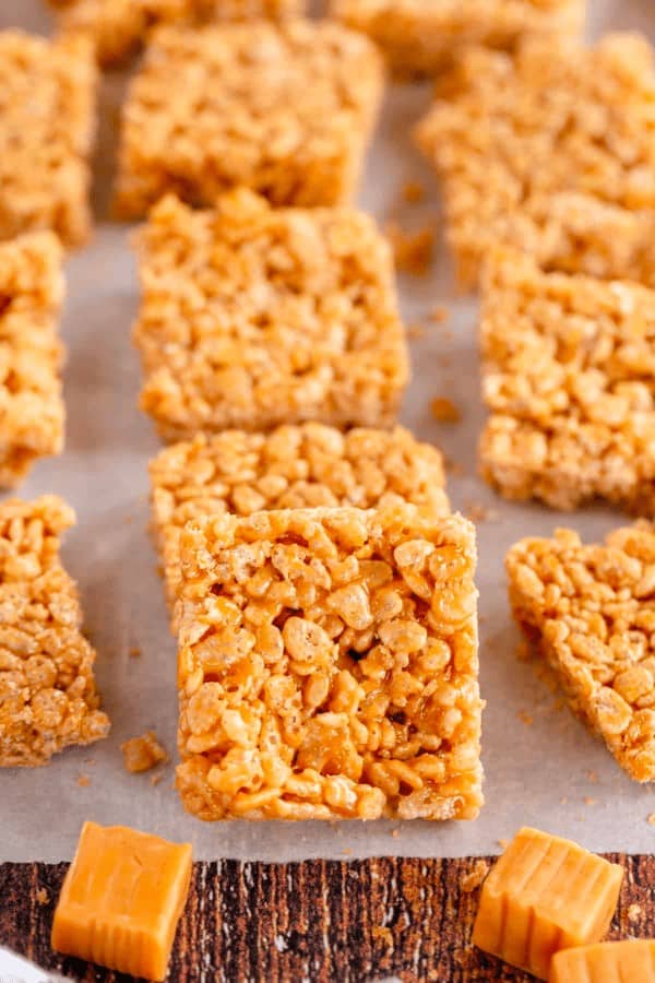 Caramel Rice Krispie Treats