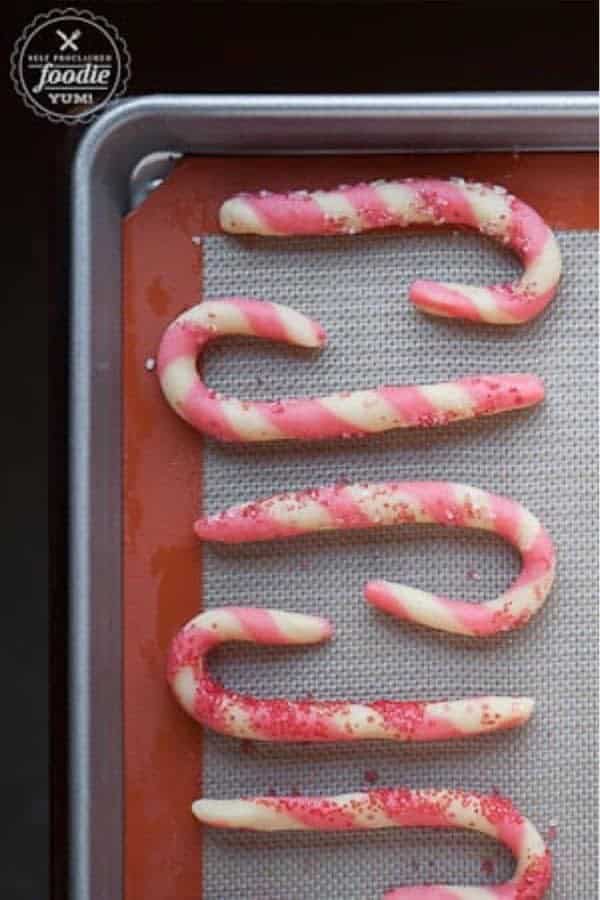 Peppermint Candy Cane Cookies