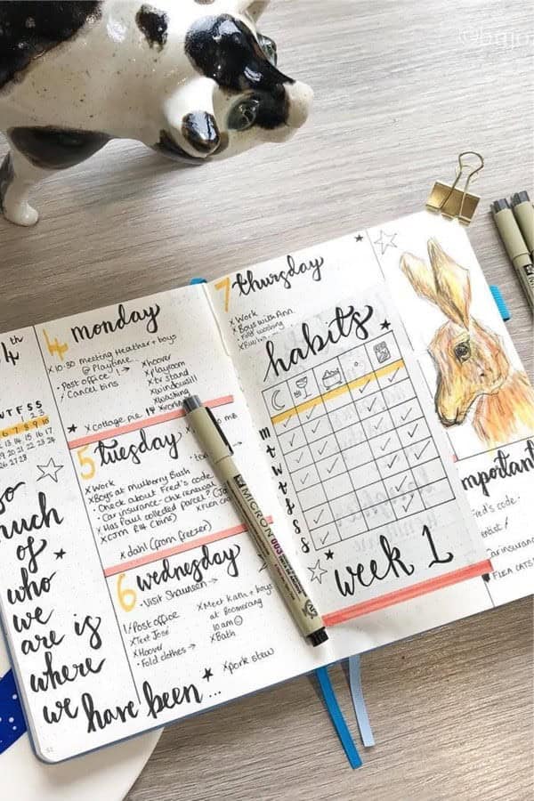 Habit Tab Weekly Spread