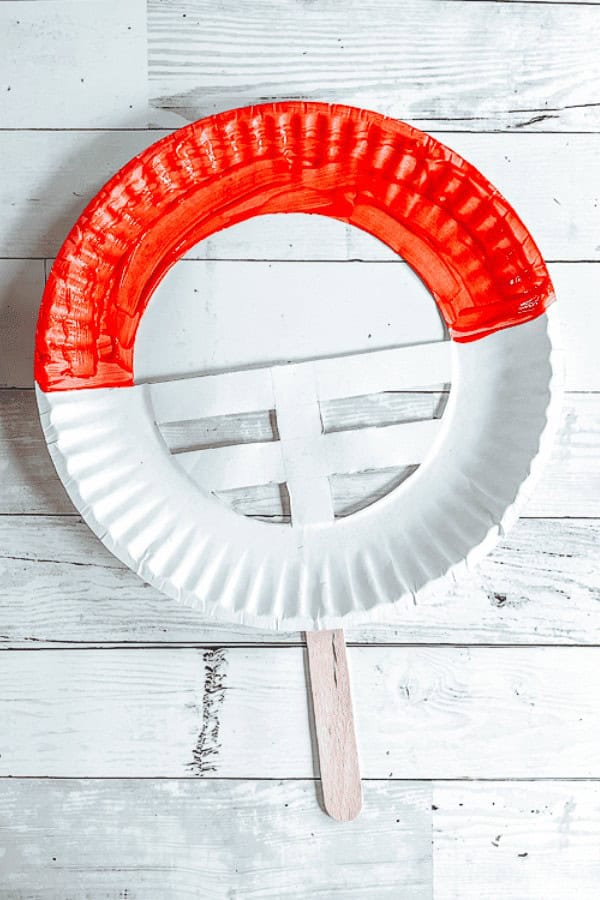 Paper Plate Football Helmet