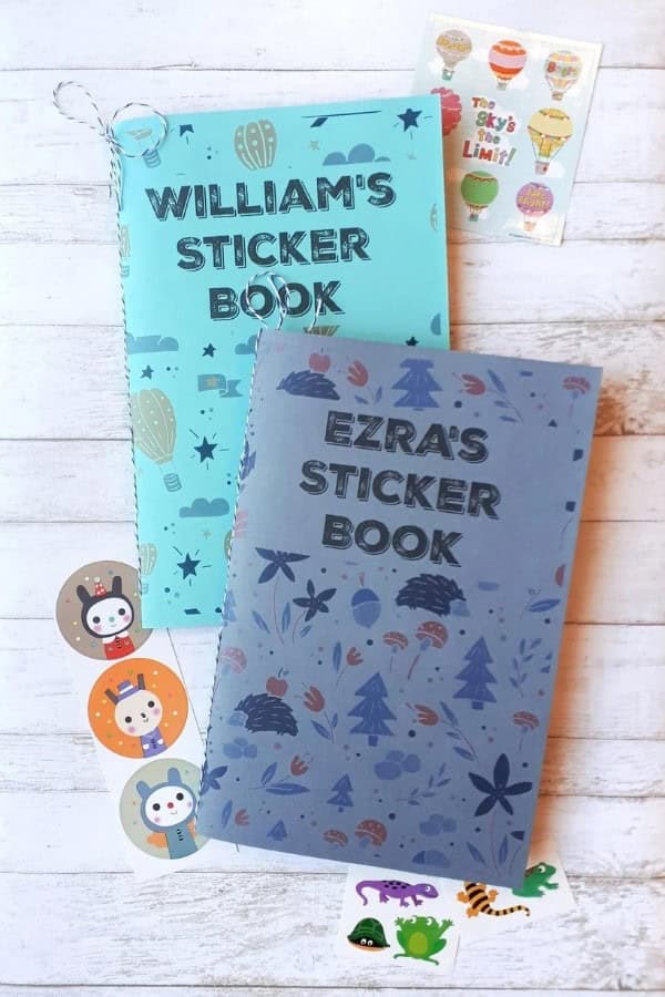 DIY STICKER BOOKS