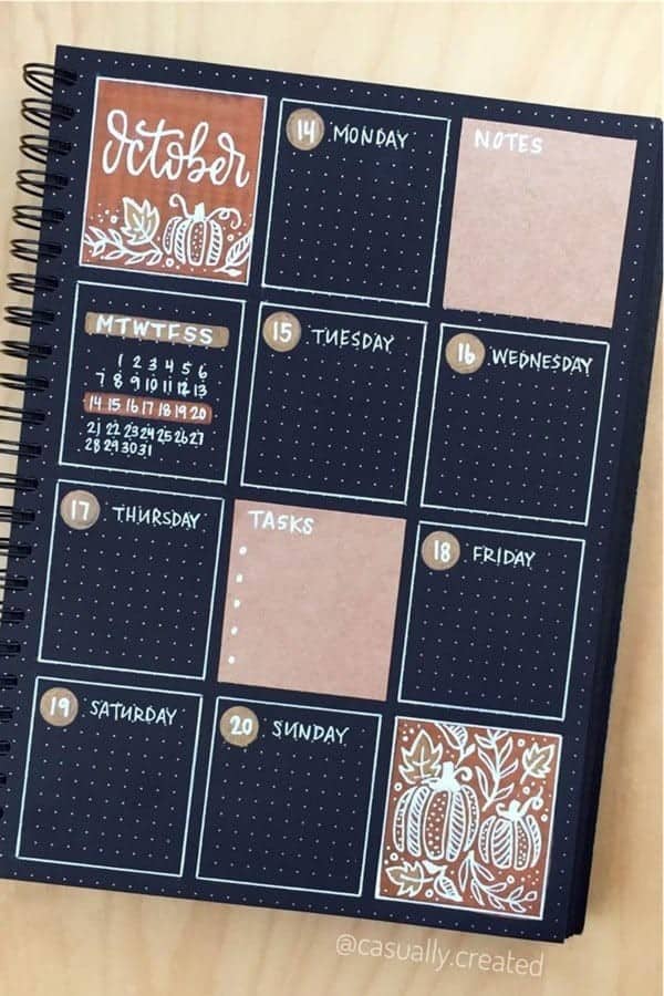 October Weekly Spread