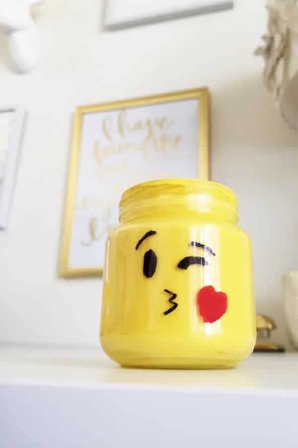 Emoji Mason Jars