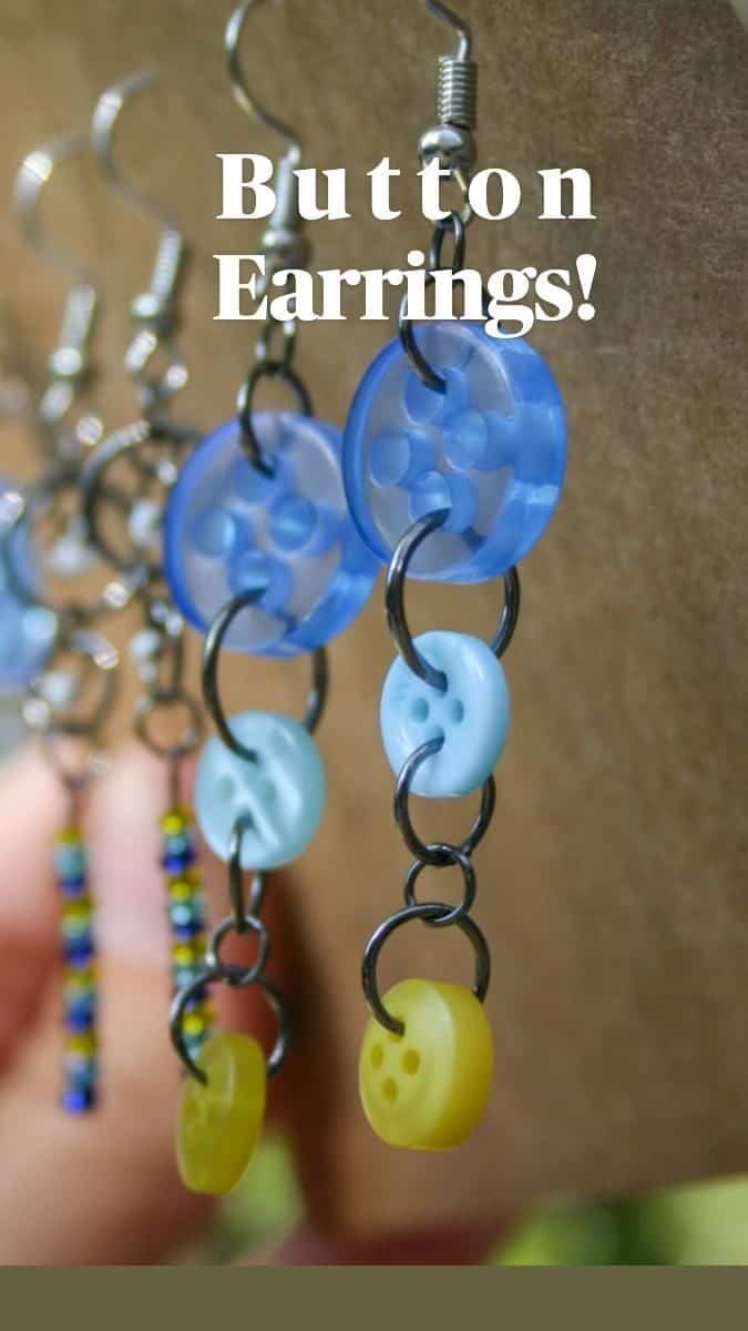 BUTTON EARRINGS