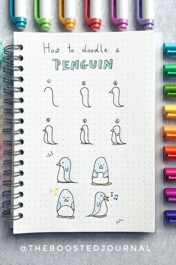 Penguin Doodle Tutorial