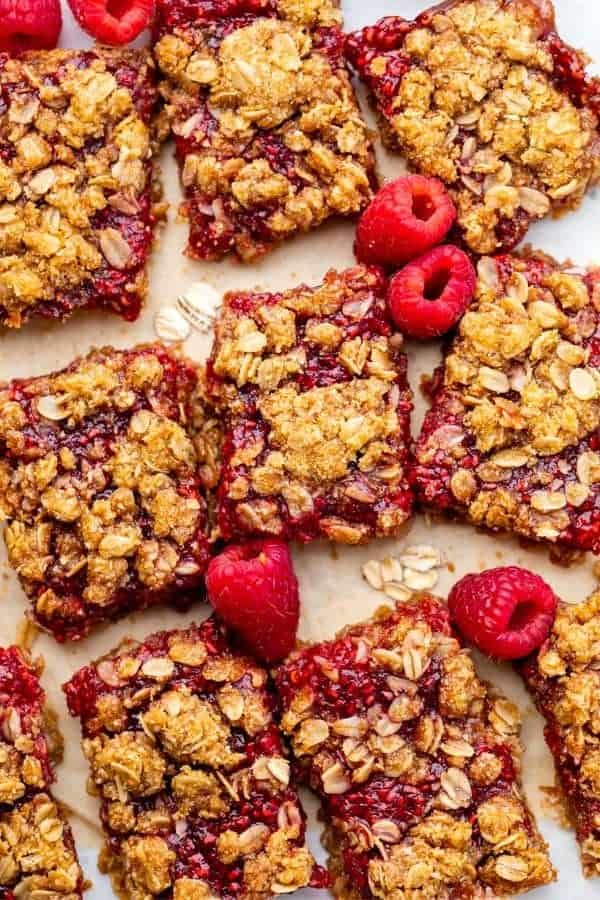 GLUTEN-FREE RASPBERRY OATMEAL BARS