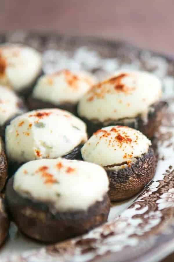 BOURSIN STUFFED MUSHROOMS