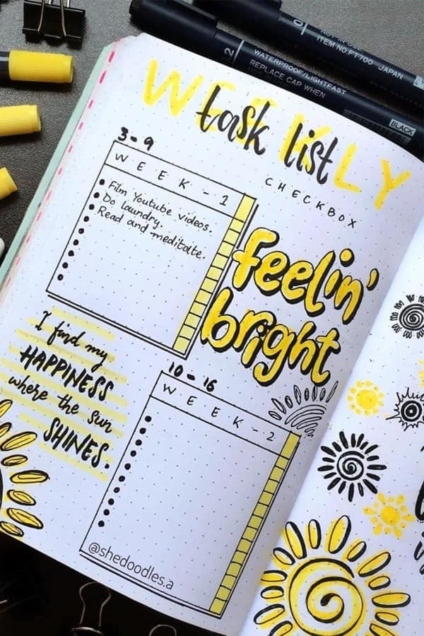 Bujo Task List