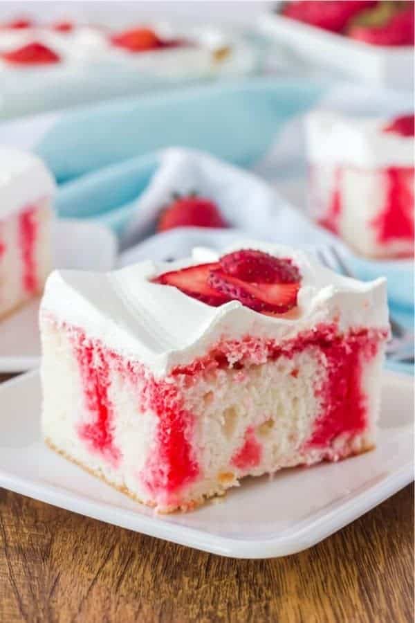 Strawberry Jello Poke Cake