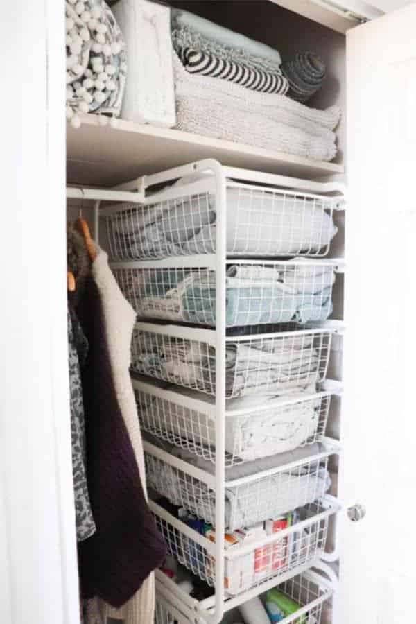 Organize A Small Linen Cupboard