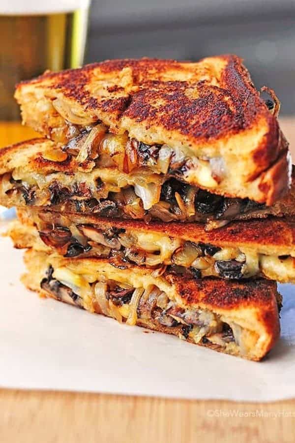 Gouda, Roasted Mushrooms and Onions