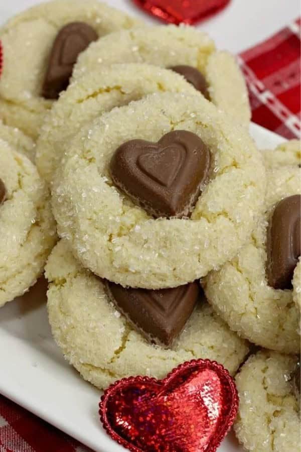 VALENTINE CRINKLE COOKIES