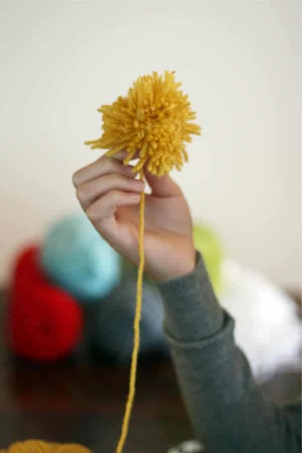 Yarn Ball Pom Pom Bookmark