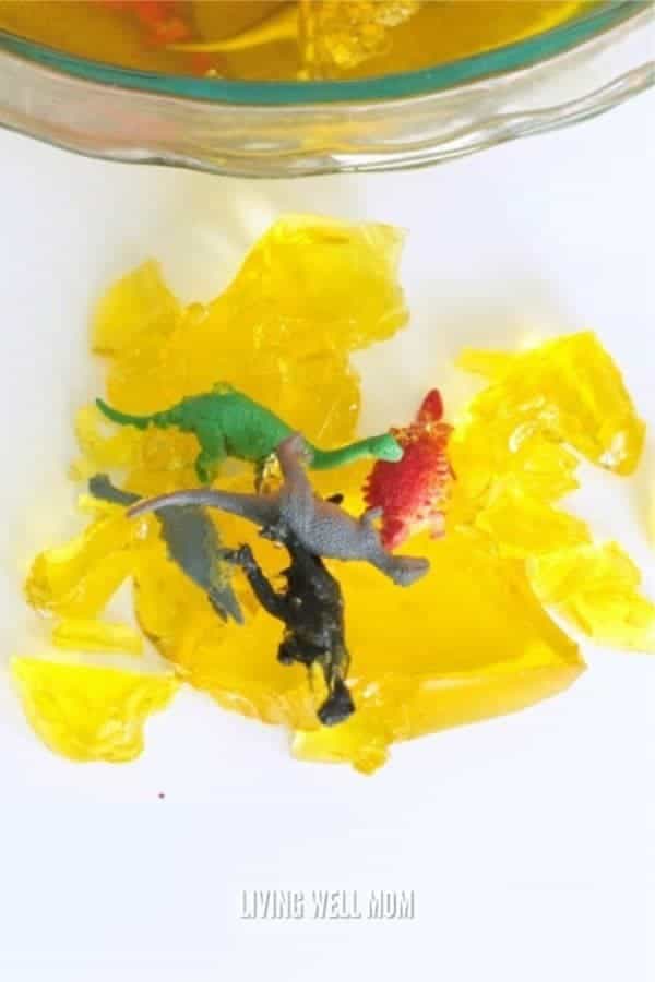 Jello Fossil Dig Sensory Activity