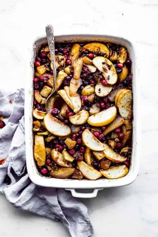 SPICED HOT FRUIT BAKE