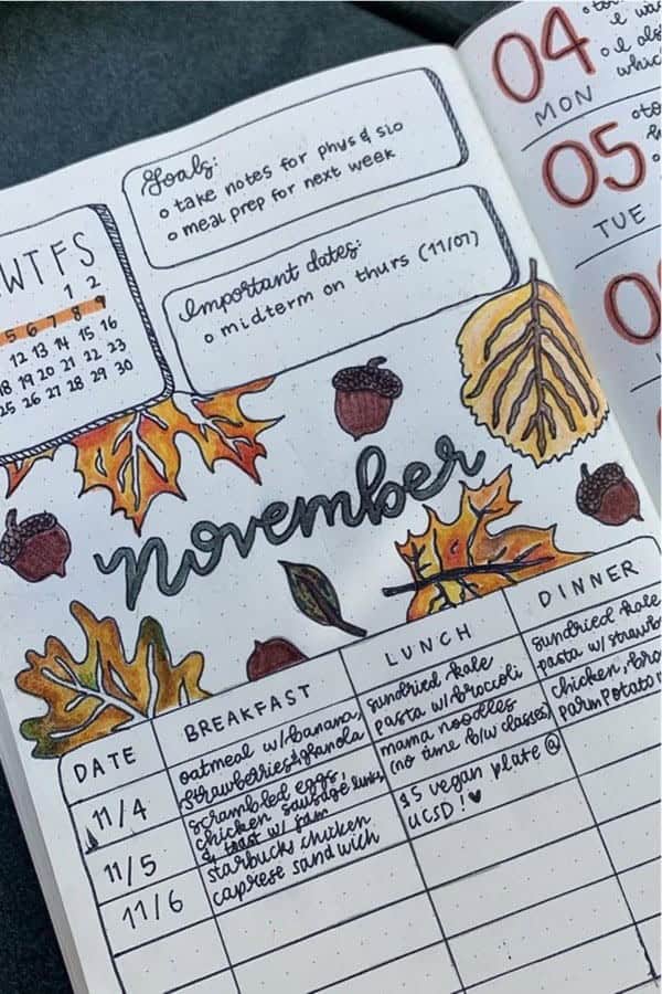 Autumn Weekly Layout