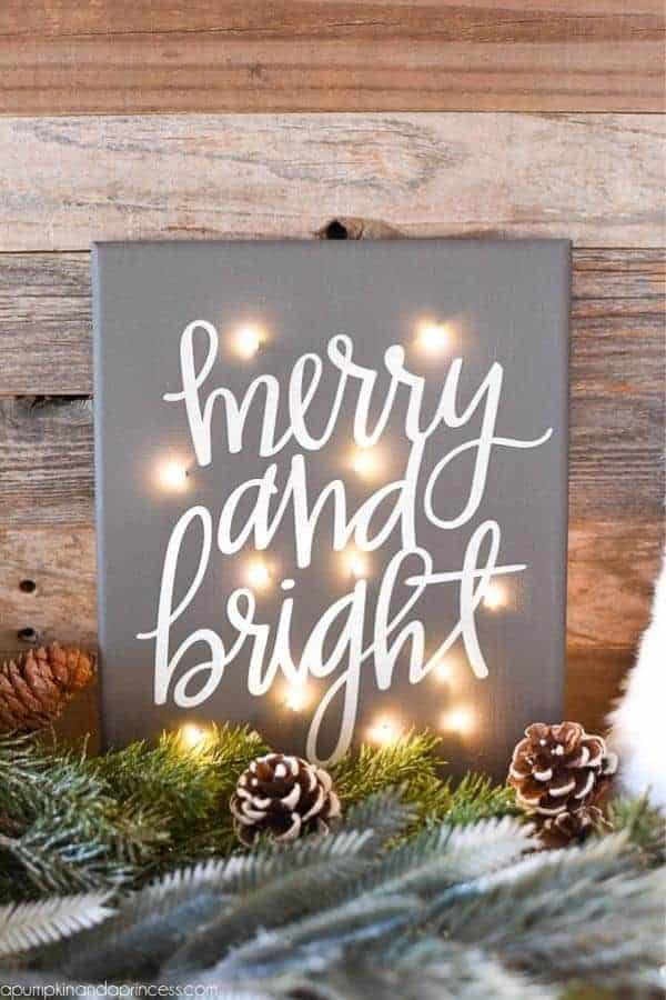 DIY TWINKLE LIGHT CANVAS