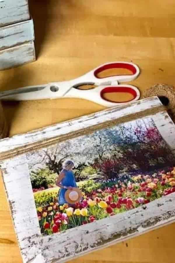 DIY SCRAP WOOD PICTURE FRAMES