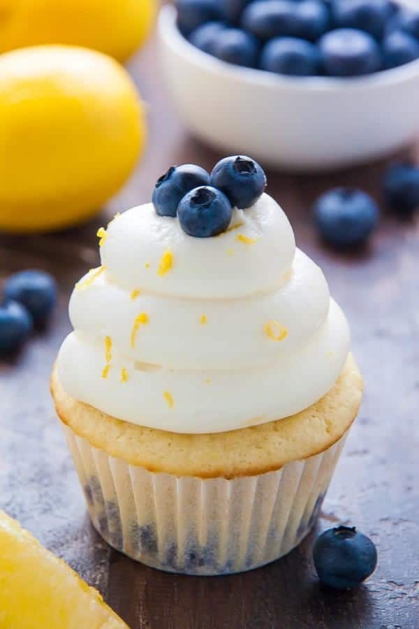 LEMON BLUEBERRY CUPCAKES