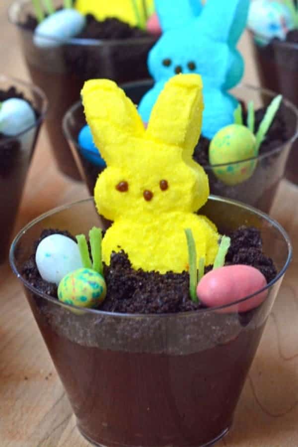 Peeps Easter Bunny Dirt Cups