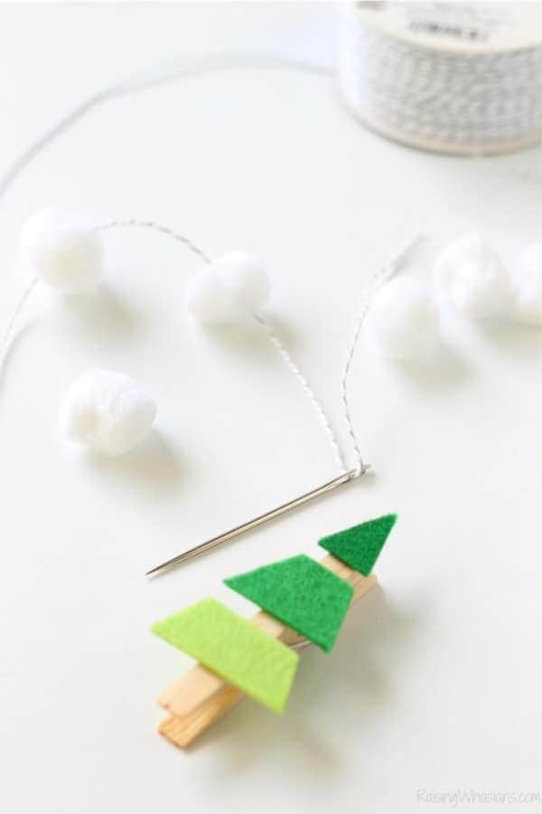 Ombre Christmas Tree Garland