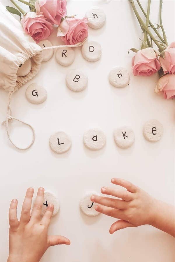 DIY Alphabet Stones