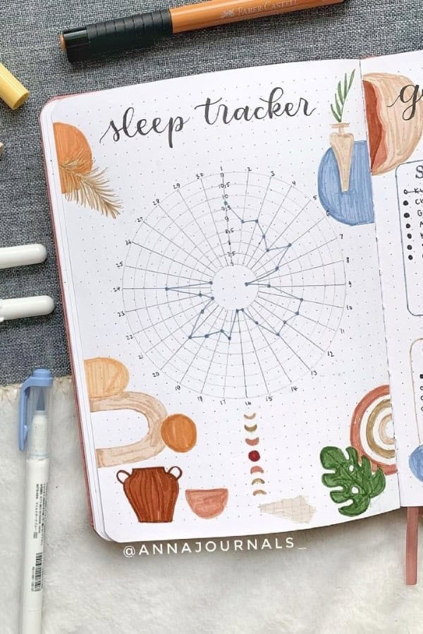 SLEEP TRACKER BUJO PAGE