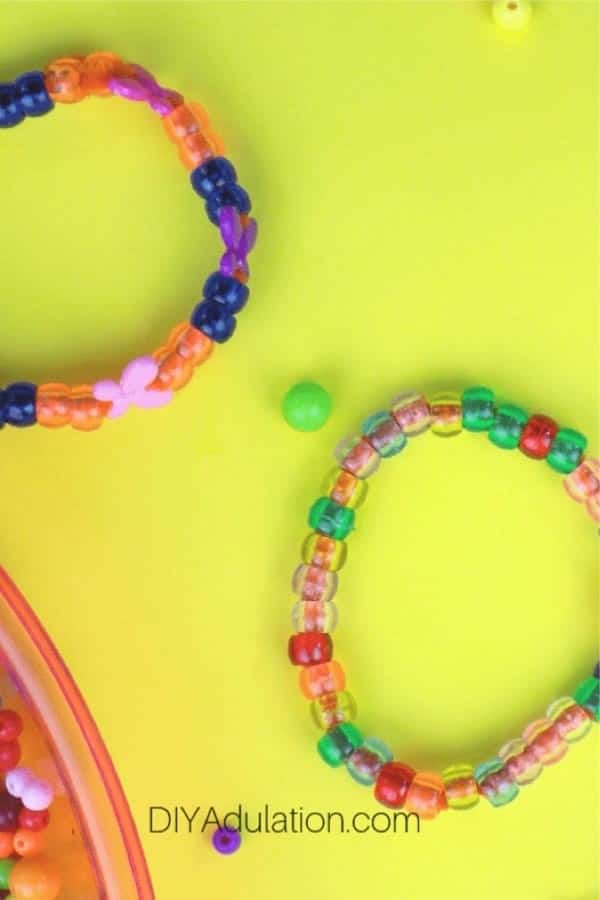 DIY Beaded Pipe Cleaner Bracelets