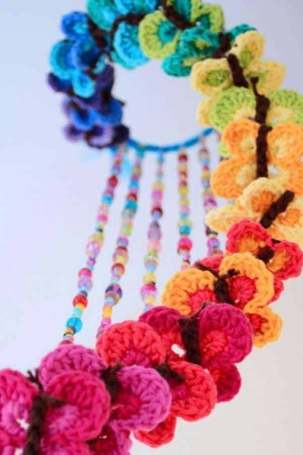 COLORFUL BUTTERFLIES CROCHET PATTERN