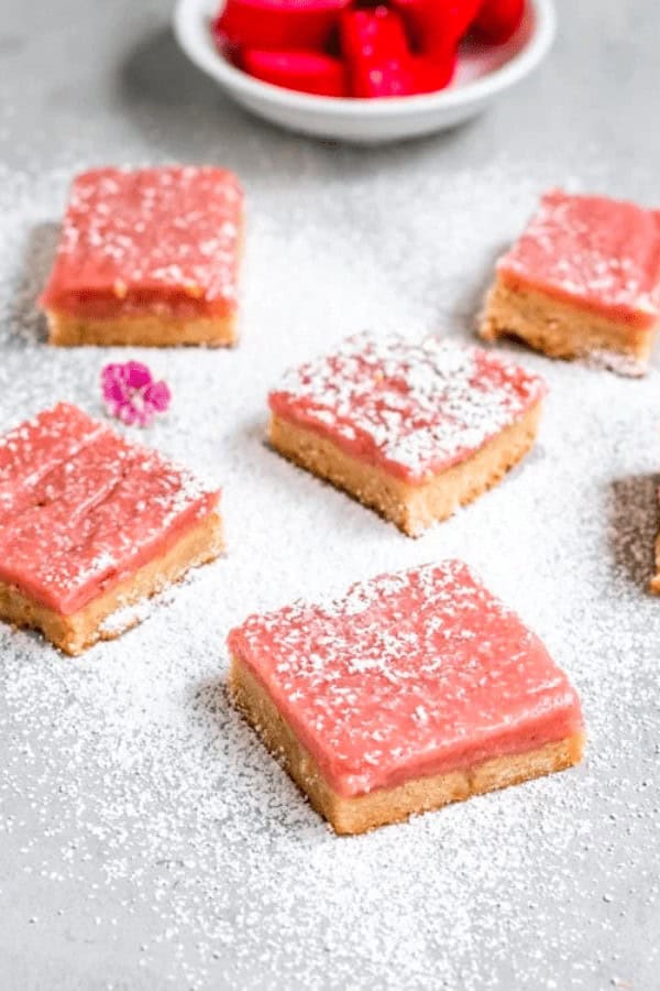 Vegan Rhubarb Bars