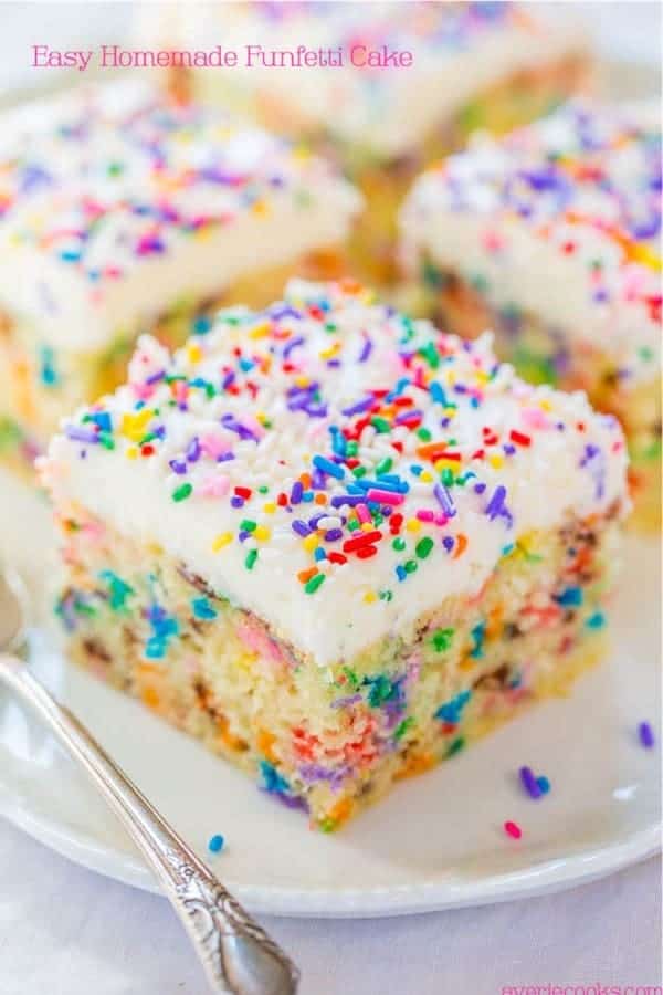 Homemade Funfetti Inspired Cake