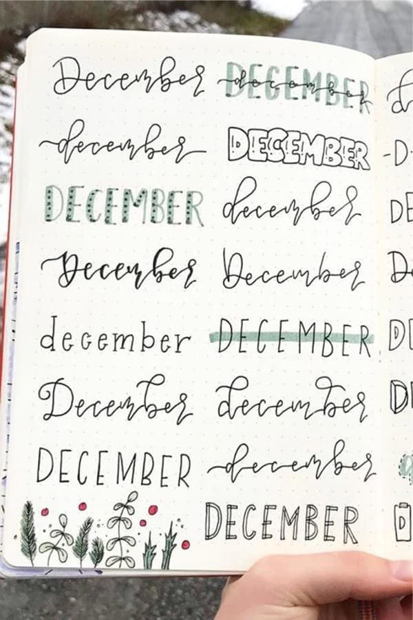 Green December Headers