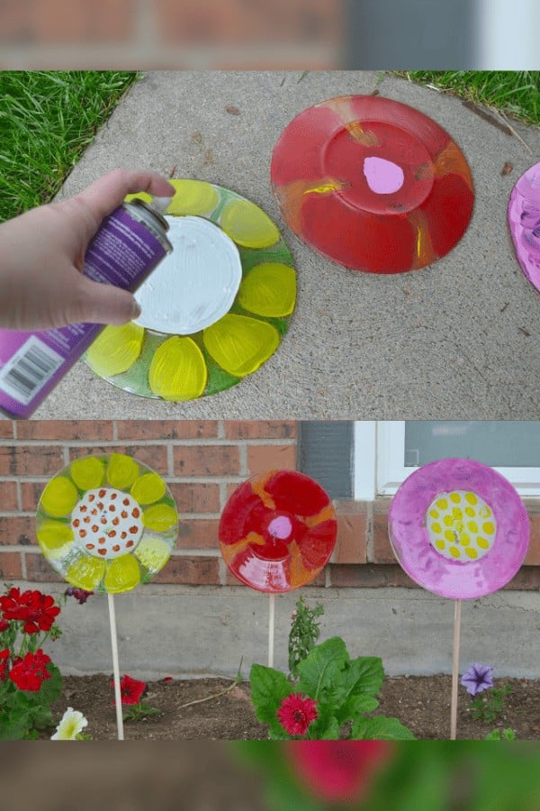 Relish Plate Garden Flowers