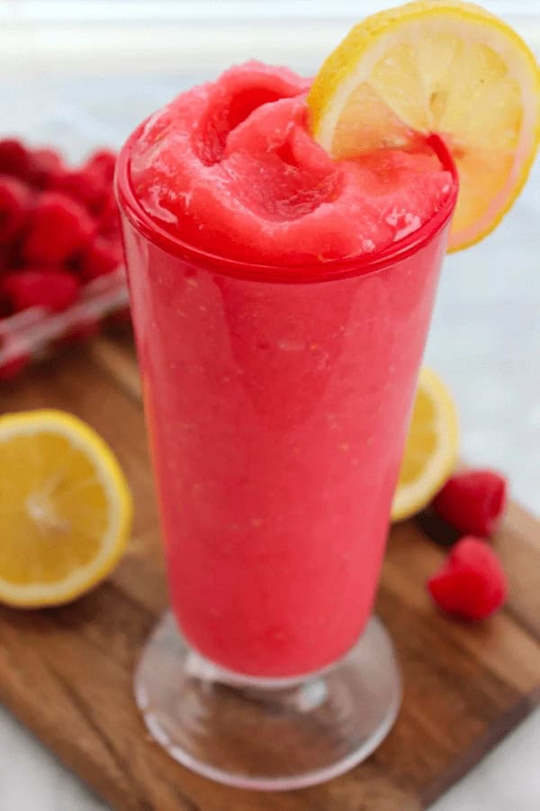 Raspberry Lemonade Slushie