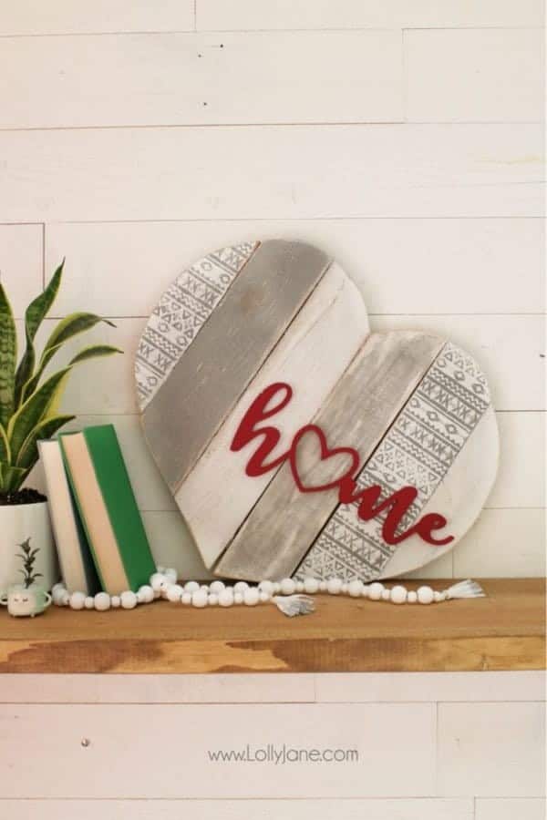 Pallet Wood Heart Home Decor