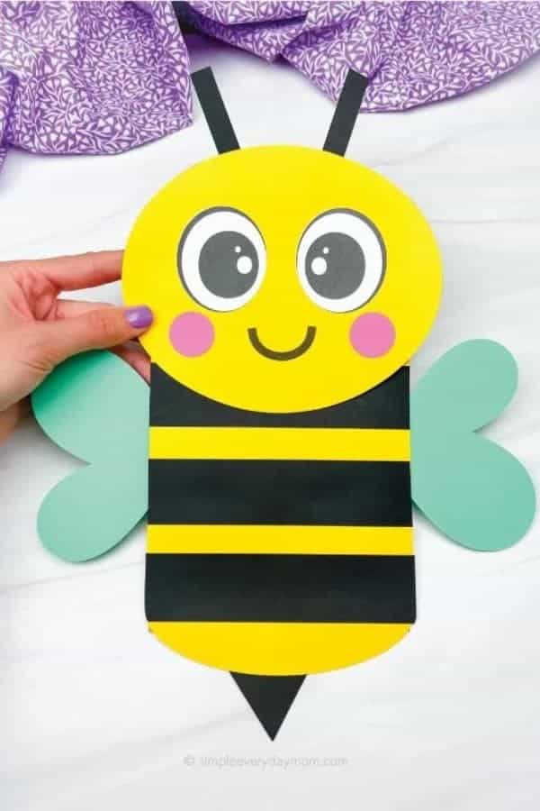 BEE PAPER BAG PUPPET