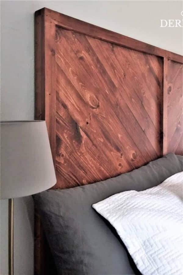 West Elm Inspired DIY Wood Headboard