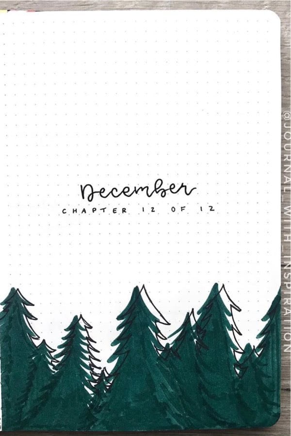 Simple December Monthly Cover