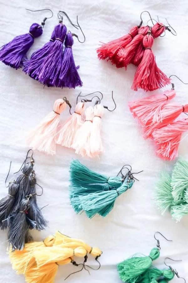 DIY TASSEL EARRINGS