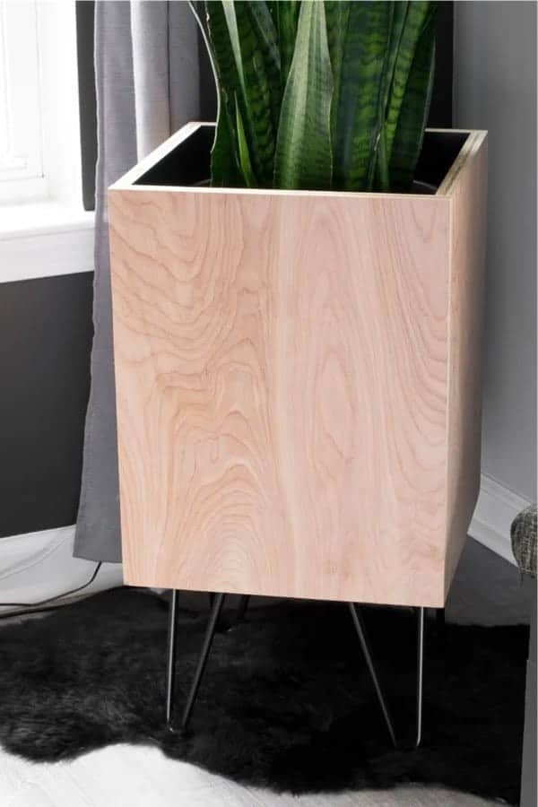 Plywood DIY Modern Planter Project