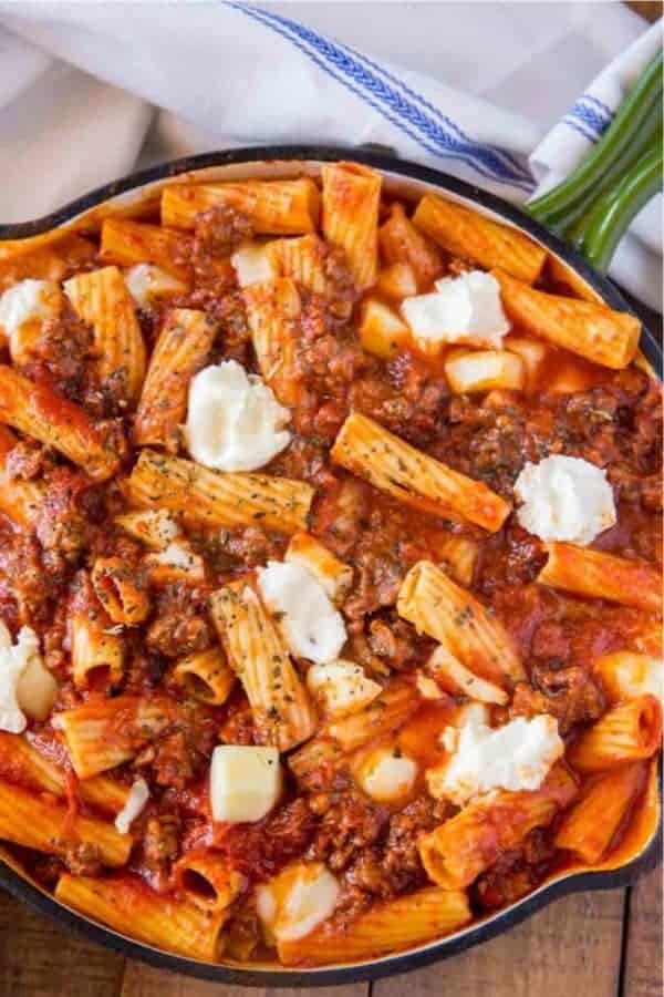 Easy Skillet Baked Ziti