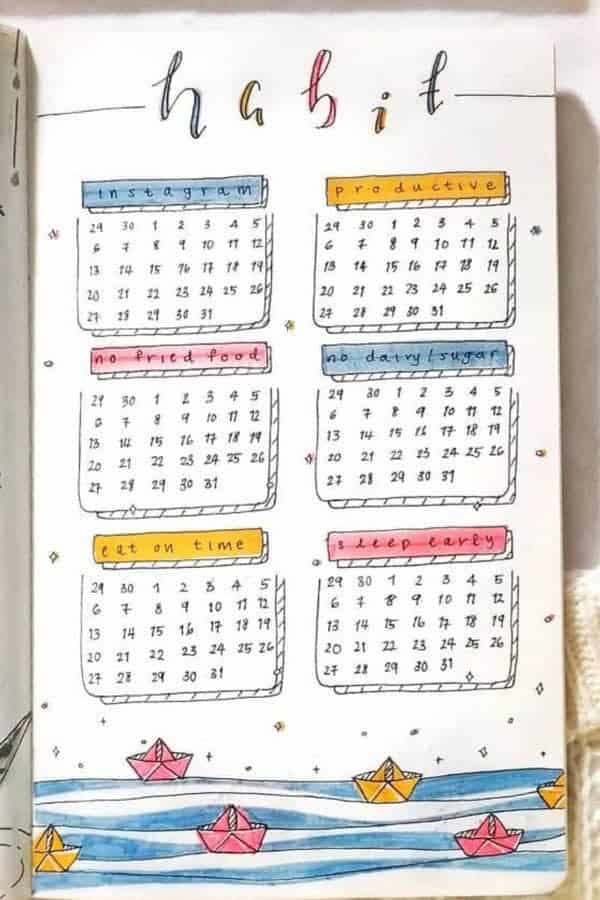 Cute Habit Tracker